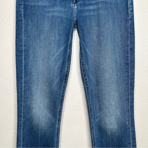 Mother Mid Rise Dazzler Ankle Fray jeans We The Animals 26 - Picture 6 of 15